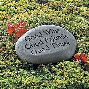 Good Wine Garden Stone