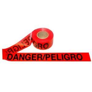   ft Bilingual Red Danger Tape   2.0 mil Thickness