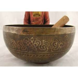  ~ Perfect XL Old A Note Singing Bowl 8.50  Dia 