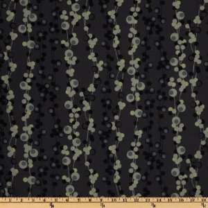  44 Wide Brooklyn Heights Circle Vines Carbon Fabric By 
