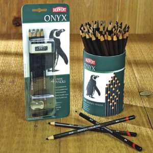  Derwent Onyx Pencil Pack of 4 with Accessories   Assorted 