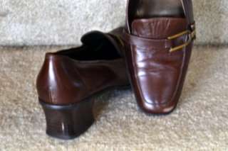 AK Anne Klein iFlex Womens DK Brown Low Heel Shoes (Size 9 M)  