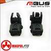New Black Magpul Tactical Rifle Mbus Back Up Front and Rear Sight Set 