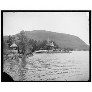  A Bit of shore at Huletts,Lake George,N.Y.: Home 