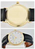 Mens 1960s Girard Perregaux Gold Diamond Dial W/Watch  