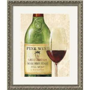Wine Quotes I Framed Print by Daphne Brissonnet 