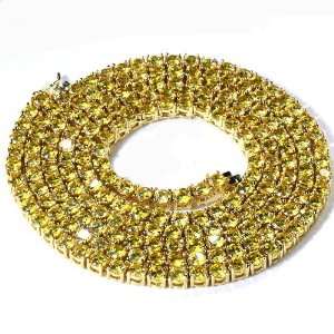   CZ Cubic Zirconia 18k Gold Plated Iced Out Hip Hop Chain Necklace