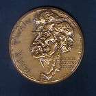 MARK TWAIN COPPER PORTRAIT MEDAL by MP QUEROLLE with VERY LOW SERIAL 