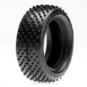    Team Losi Front Tire, 4WD IFMAR Stud, Red (2): Toys & Games