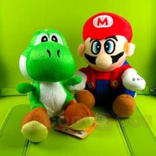 Super Mario Brothers Yoshi+Mario Plush Doll Figure Toy  