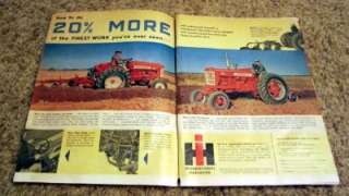 1957 McCormick Farmall 450 & International 350 Tractor Original Color 