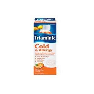  Triaminic Cold & Allergy Relief Liquid, Orange, 4 Oz 