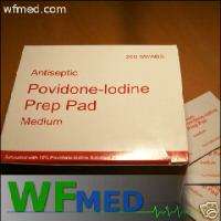 One boxes of Povidone Iodine Prep Pad 200 in one box  