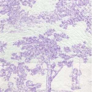     Fluffy Lavender Toile Fabric by New Arrivals Inc