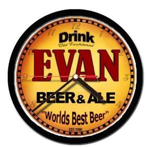  EVAN beer and ale cerveza wall clock 