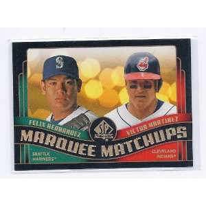  2008 SP Authentic Marquee Matchups #12 Victor Martinez and 
