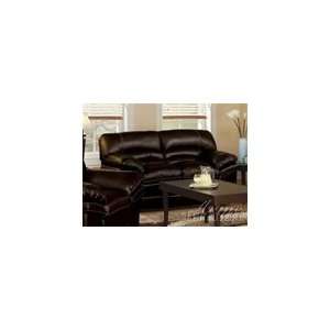   Brown Top Gain Leather Match Love Seat by Acme   15011