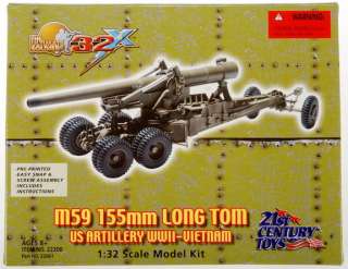 WWII Vietnam M59 155mm Long Tom 132 Scale Model  