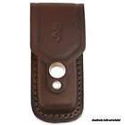 Browning Geniune Brown Leather 3 1/2 belt Sheath w/Browning Logo 