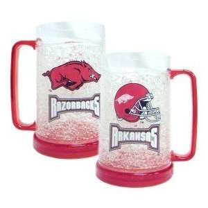  Arkansas Razorbacks UA NCAA Crystal Freezer Mug: Sports 