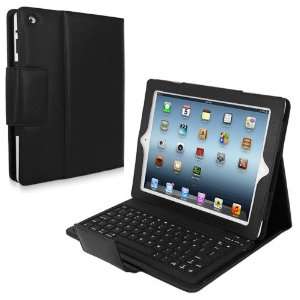   Leather Case Cover With Built In Bluetooth Keyboard for Apple iPad