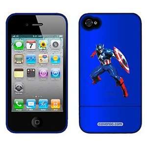  Captain America Pose on AT&T iPhone 4 Case by Coveroo  