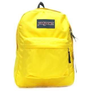 NEW Jansport Superbreak Super Break RACER YELLOW Backpack School Bag 