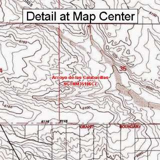 USGS Topographic Quadrangle Map   Arroyo de las Calabacillas, New 