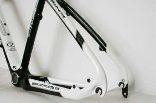New JBC Lightning Carbon MTB Frame with Seat Post and BB30 WHITE 