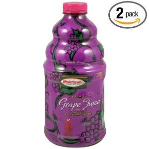 Manischewitz Juice Grape, 64 ounces (Pack of2)  Grocery 