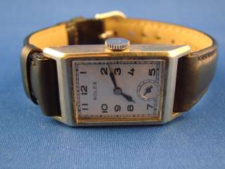 ROLEX EARLY 1930S BOW TIE DIAL STAINLESS STEEL CASE EX+  