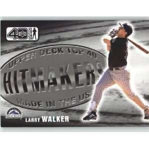 2002 Upper Deck 40 Man #1082 Larry Walker HM   Colorado Rockies (Hit 