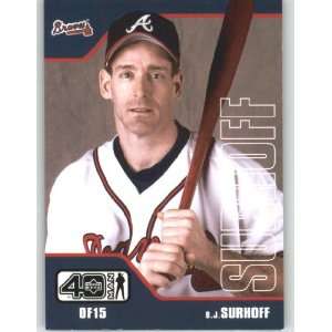  2002 Upper Deck 40 Man #507 B.J. Surhoff   Atlanta Braves 