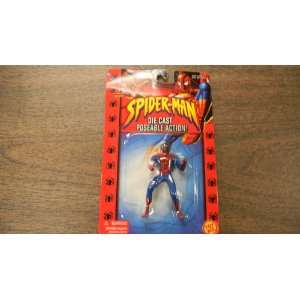  Marvel Spider Man Poseable Die Cast Spider  Man by Toy Biz 