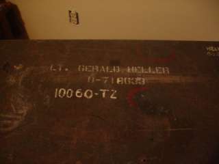 WWII U.S. ARMY AIR CORPS PAINTED TRUNK LIEUTENANT GERALD HELLER 