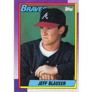  1990 Topps #251 Jeff Blauser: Sports & Outdoors