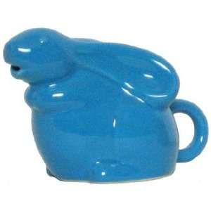 Stoneware Pottery Marine Blue Rabbit Creamer 5Lx3.25H, 4oz Set of 2 