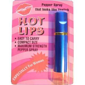 Pepper Spray That Looks Like Lipstick   BLUE CASE  Sports 
