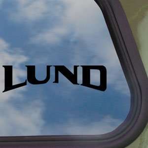  Lund Black Decal BOAT CRUISER Car Truck Window Sticker 