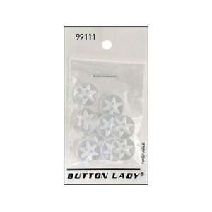  JHB Button Lady Buttons White 1/2 10 pc (6 Pack) Pet 