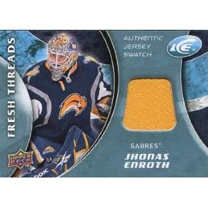   Deck Ice Fresh Threads Yellow #FTJE Jhonas Enroth: Sports Collectibles