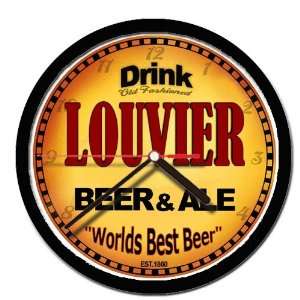  LOUVIER beer and ale cerveza wall clock: Everything Else