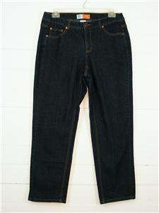 JUST MY SIZE Classic Dark Blue Denim Stretch Mid Rise Boot Jeans, Sz 