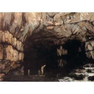     Gustave Courbet   24 x 18 inches   The Source of the Loue River
