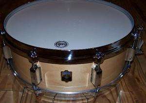 Leedy 5 x 14 Elite Satin Maple Snare Drum Die Cast Hoops Nickelworks 