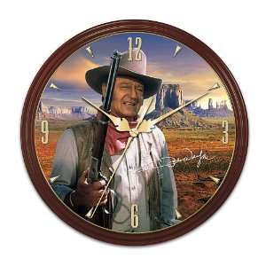  John Wayne Legend Of The Hour Collectible Wall Clock by 
