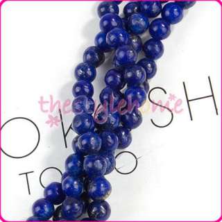 15.5 Lapis Lazuli Stone Round Jewelry Loose Beads 4MM  