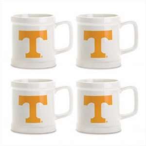    Set of 4 University of Tennessee Logo Decal Mugs
