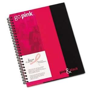 Black n Red B70006   Pink & Black Desk Wirebound Notebook 