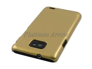 Hard Plastic Back Cover Case for Samsung I9100 Galaxy S II Glossy Gold 